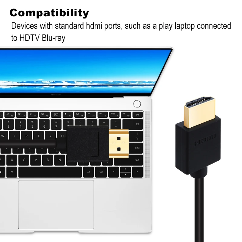 Shuliancable HDMI-compatible cable High Speed Gold Plated video cables 4k 1080P 3D for HDTV XBOX PS3 computer
