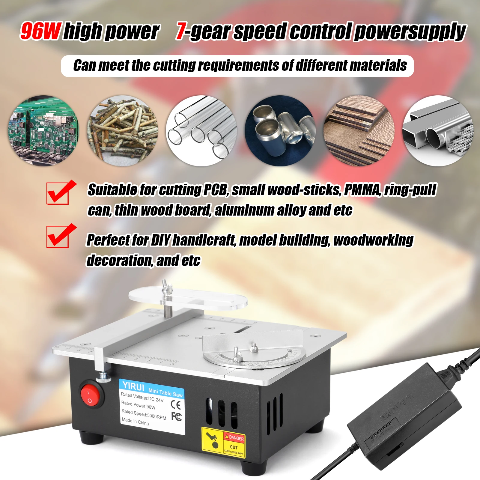 Mini Multifunctional Electric Table Saw Desktop Saws Small Household Cutting Tool Woodworking Lathe Machine Wood Cutter | Инструменты