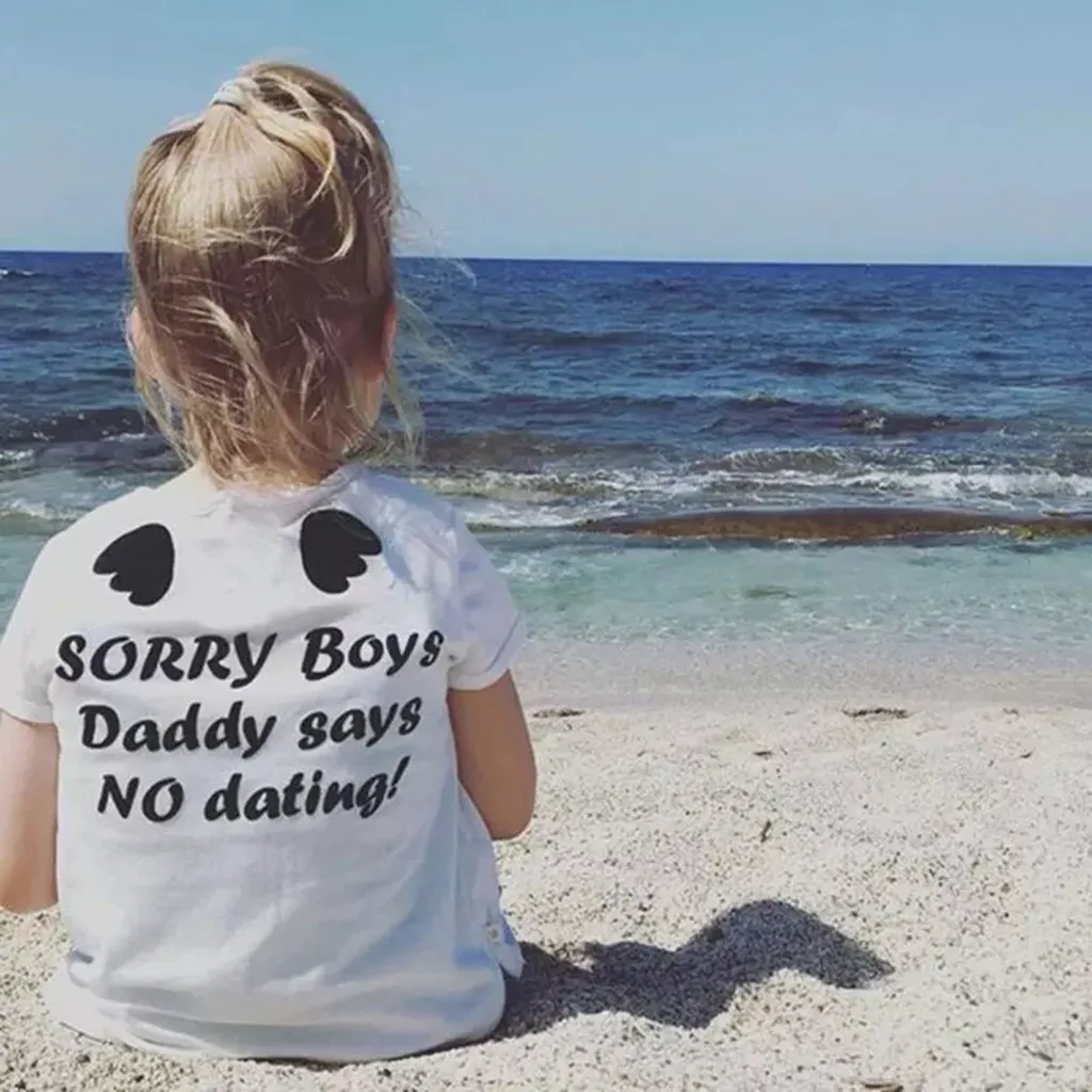 Новая модная одежда в Корейском стиле для маленьких девочек топ с короткими