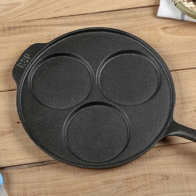 Cast Iron Egg Dumpling Pan Frying Non-stick Mold Uncoated Artifact To Make | Дом и сад