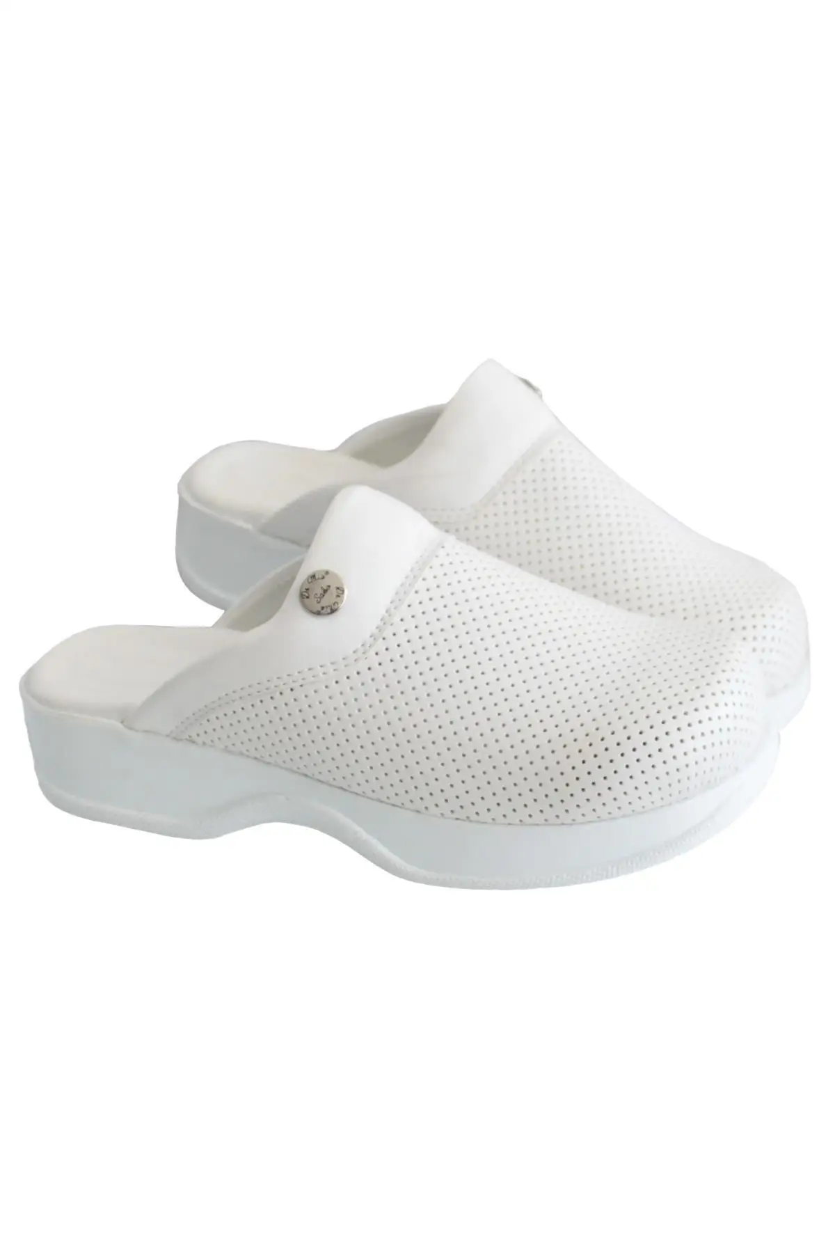 

Dr. Mia Unisex Lady Swagger Based teacher Orthopedic Sabo Slippers Models Doctor Nurse Hospital & Nursing Leather Clogs & Women'