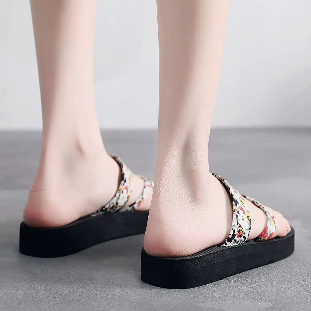 Домашние летние женские сандалии нескользящие Вьетнамки на плоской подошве