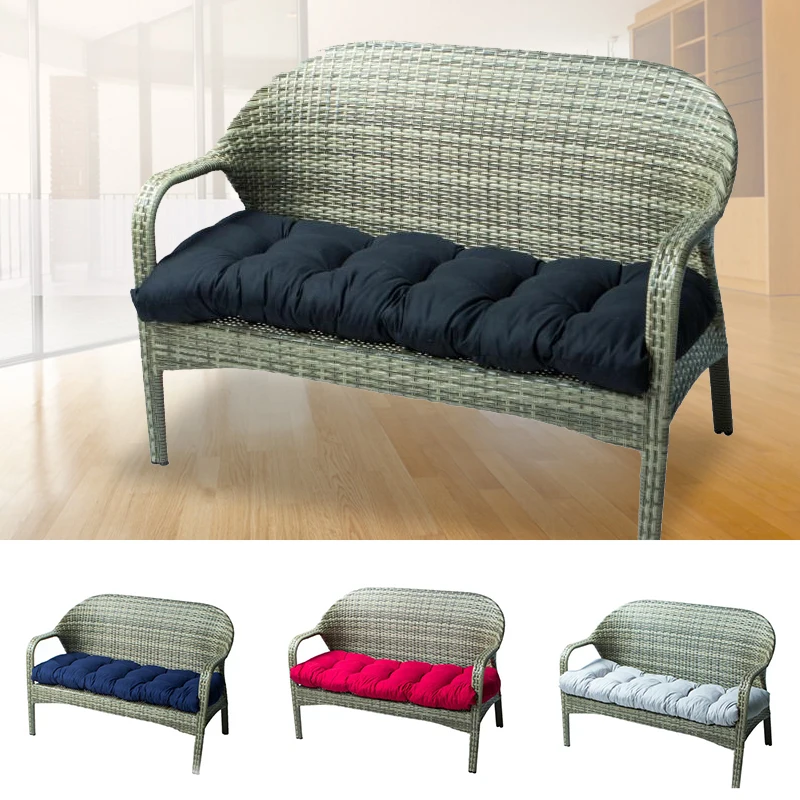 

Soft Bench Cushion with Fixed Tie Long Rectangular Swing Cushion for Lounger Garden Furniture Lounger 130*50cm Solid MDJ