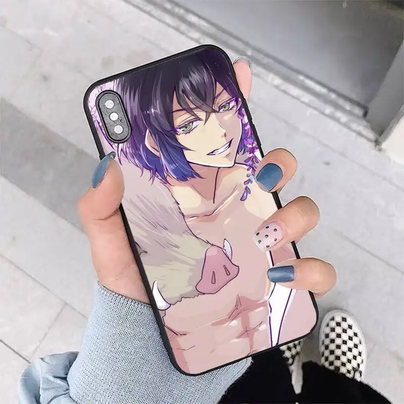 

FHNBLJ Kitmetsu no Ysiba Inosuke Hashibira Yaoi Phone Case for iPhone 11 12 pro XS MAX 8 7 6 6S Plus X 5S SE 2020 XR cover