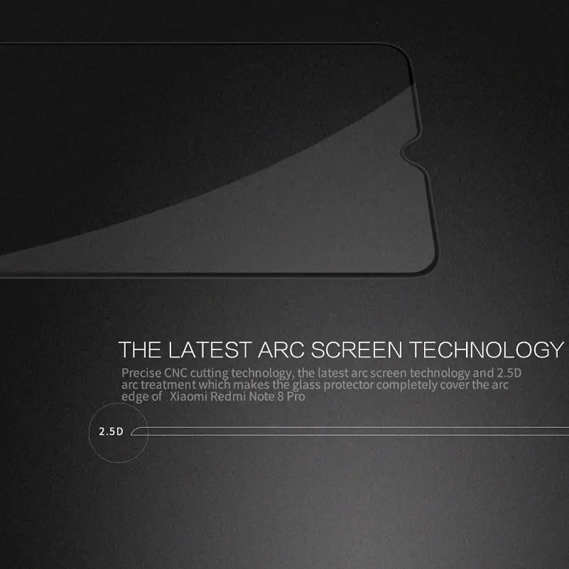 2 шт закаленное стекло для Xiaomi Redmi Note 8 Pro Взрывозащищенная защитная пленка экрана