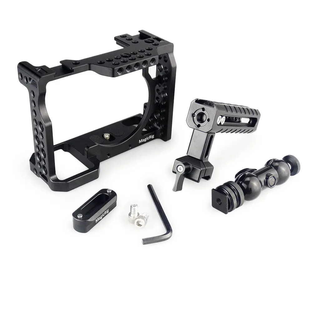 MAGICRIG DSLR камера клетка с ручкой NATO и шаровой головкой для sony A7II/A7III/A7SII/A7M3/A7RII/A7RIII камера комплект расширения