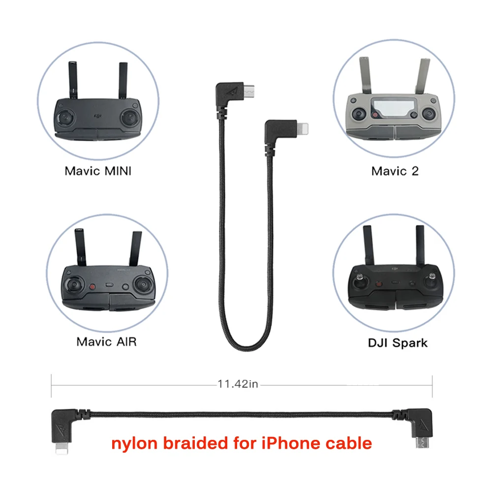 Нейлоновый плетеный кабель для передачи данных пульта дистанционного