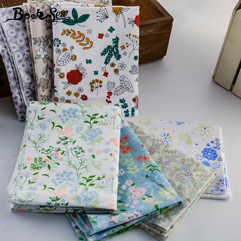 Booksew хлопковая ткань краситель 7 шт./лот 40x50 см сделай сам лоскутное шитье материал