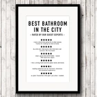 Забавные отзывы для ванной, парусиновые распечатки и постеры для ванной комнаты, современный минималистичный настенный художественный Рисунок для гостиной, домашний декор