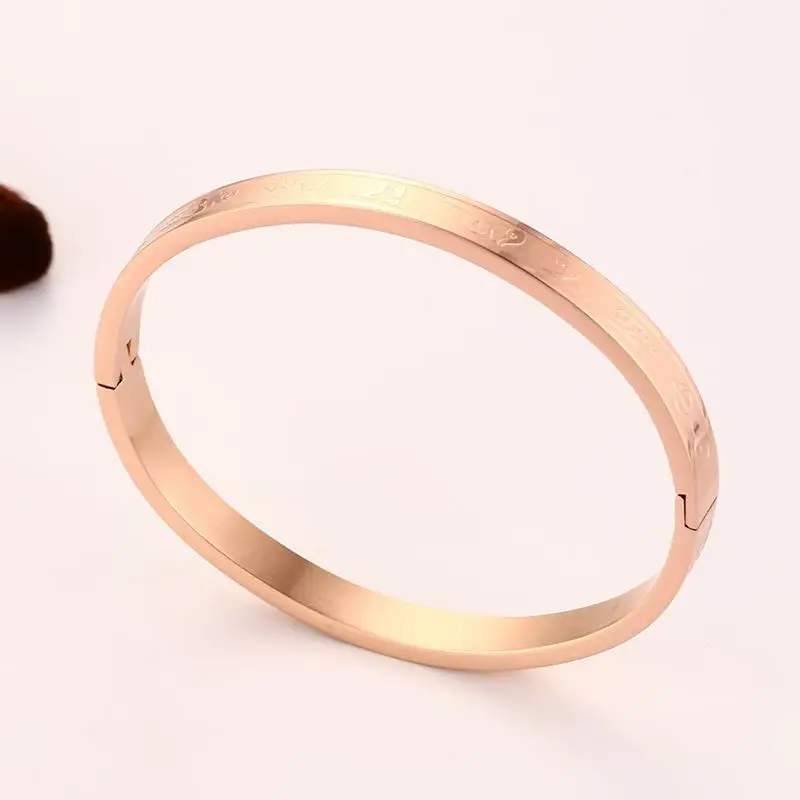 Женский браслет из нержавеющей стали модный золотого/розового/серебряного цвета