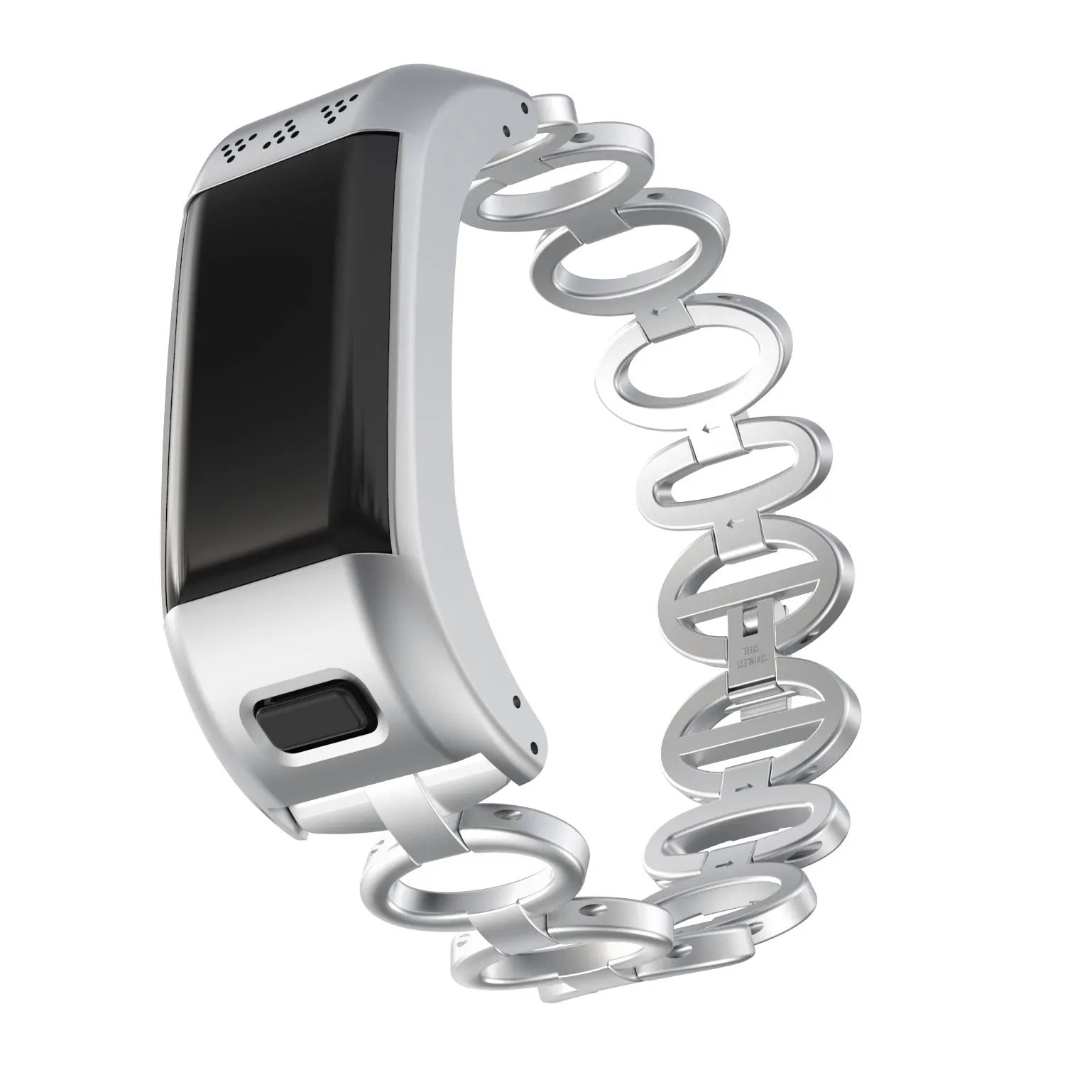 Ремешок из нержавеющей стали для Garmin Vivosmart HR полосы эллиптический стиль металлический браслет Repalcement для Vivosmart HR SmartWatch