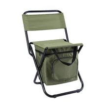Outdoor Folding Chair Camping Fishing Chair Stool Portable Backpack Cooler Insulated Picnic Tools