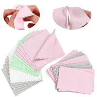 102050pcs clean cleaning cloth polishing wiping cloth for silver gold platinum jewelry anti tarnish jewelry tools