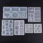 DIY ювелирные изделия литье смолы формы ручной работы серьги брелок кулон УФ эпоксидная силиконовая форма для изготовления ювелирных изделий Инструменты из смолы ремесло