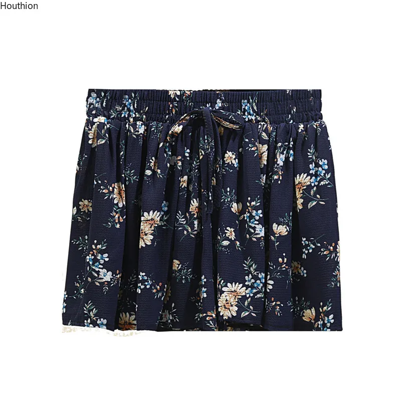 

Women Mini Skirt New Plus Size Summer Natural Waist Fashion Casual Slim Floral Print Women's Clothing Acrylic