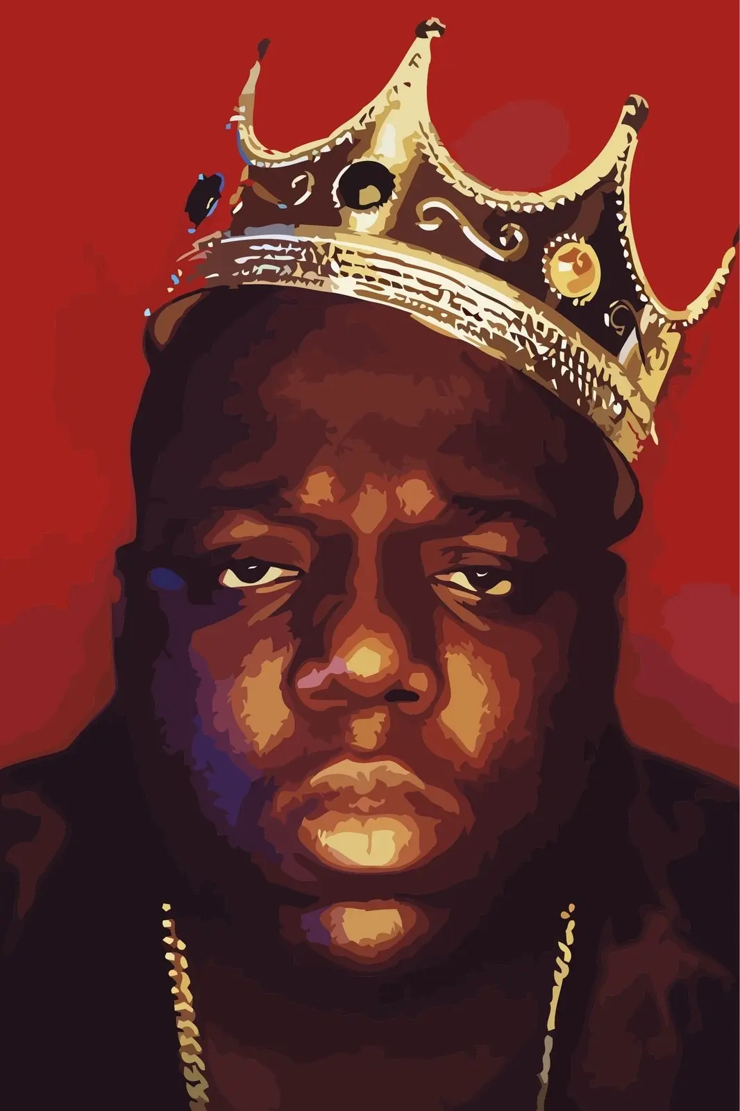 Картина по номерам на холсте рисование The Notorious BIG - 396 40X60 | Дом и сад