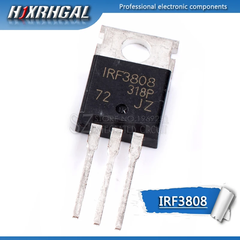 1 шт. IRF3808PBF TO 220 IRF3808 TO220 новый МОП полевой транзистор HJXRHGAL|Транзисторы| |