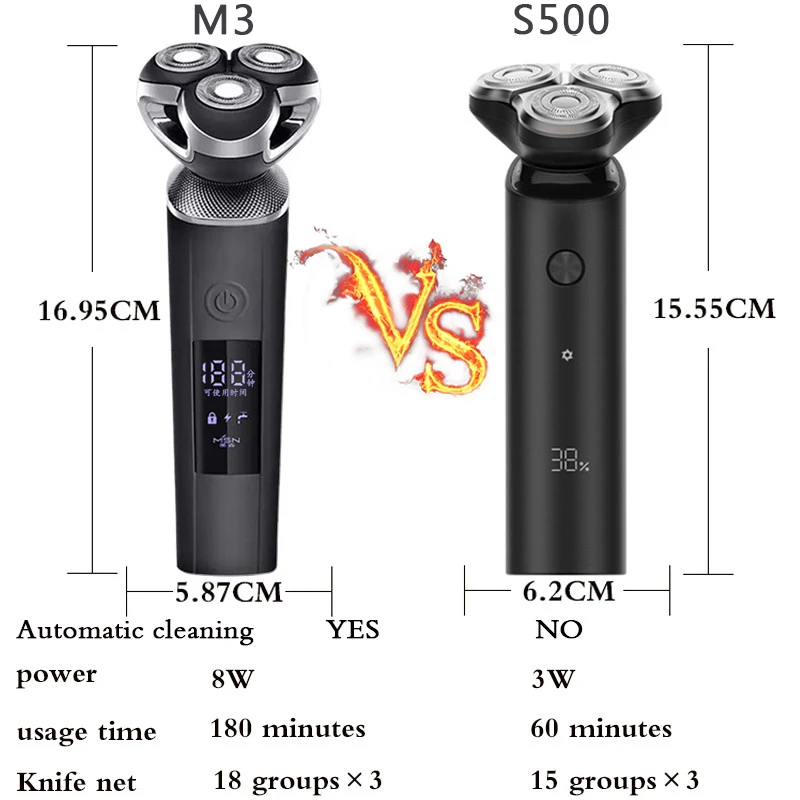 Электробритва для мужчин бритва мужская xiaomi триммер бороды тример