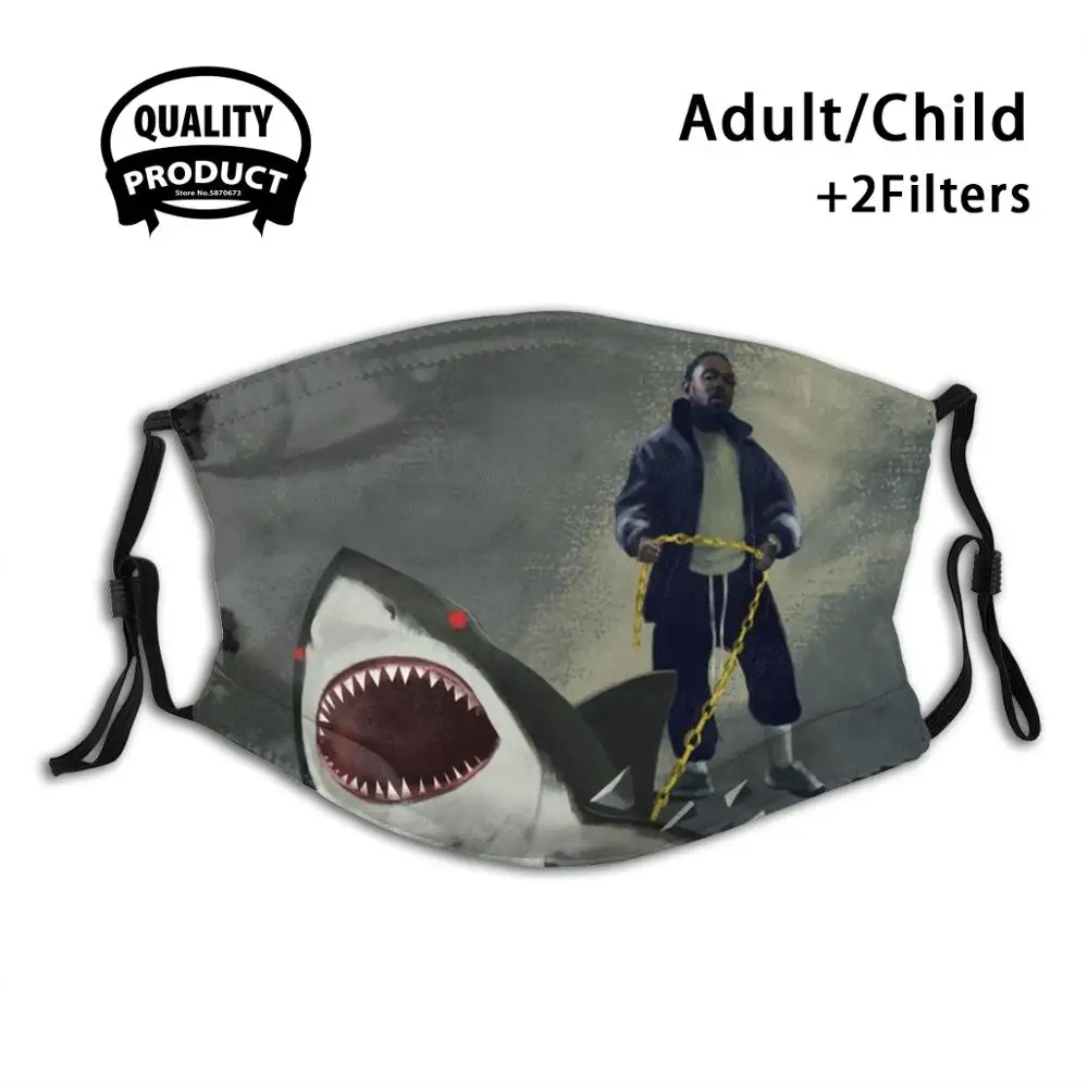 

Kendrick Lamar With Shark Pet Reusable Mouth Mask Filter For Men Women Kids Kendrick Lamar Hip Hop Hip Hop Loyalty Hot Shark