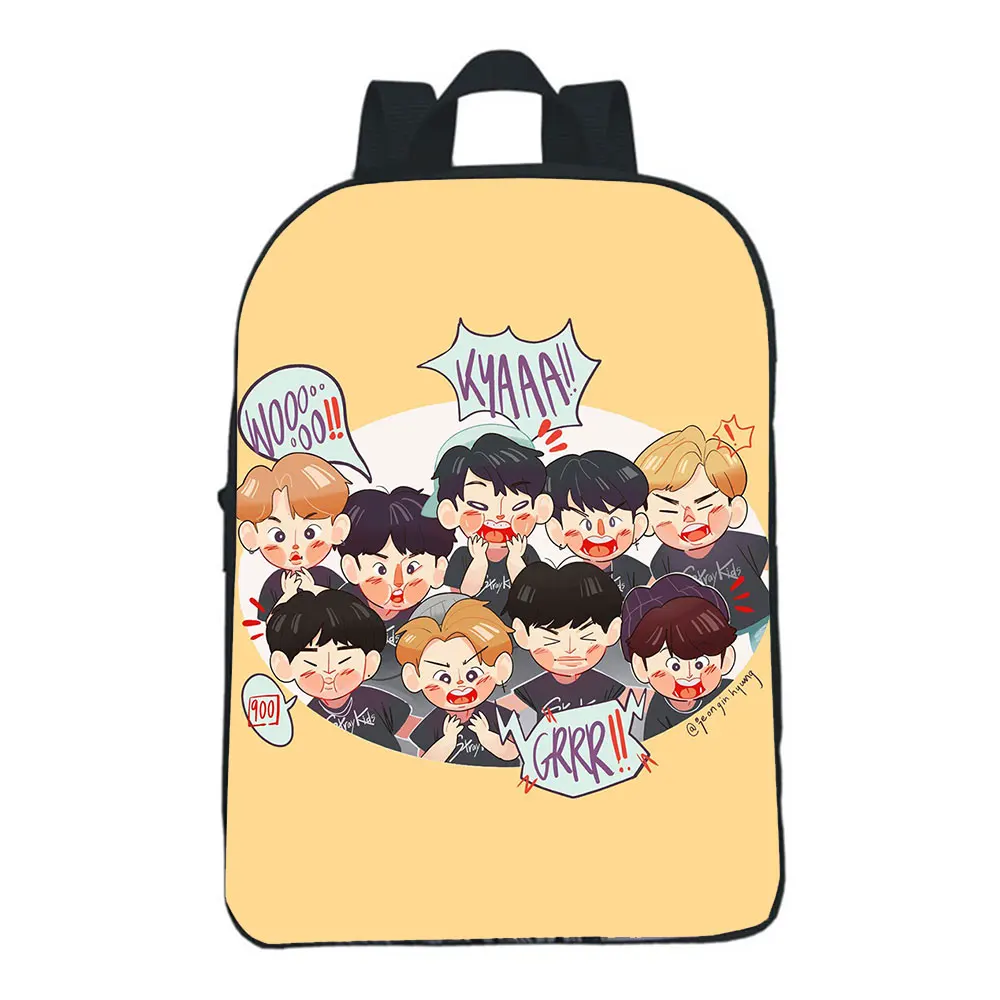 

Stray Kids Backpacks Girl School Bag Boy Bookbag Kindergarten Mini Backpack Casual Knapsack Korean Star Singer Cartoon Bag