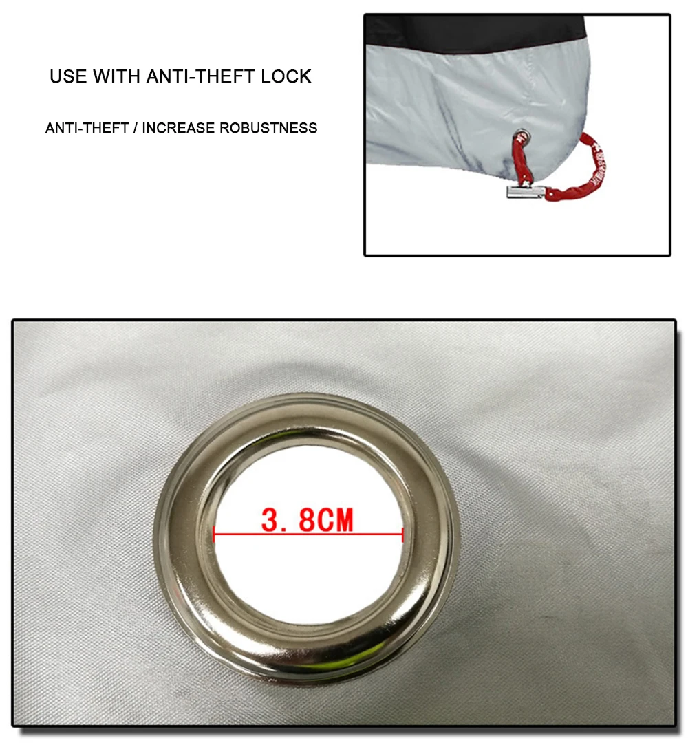 Чехол для мотоцикла мотоцикл Водонепроницаемый ткань M L XL 2XL 3XL 4XL на открытом