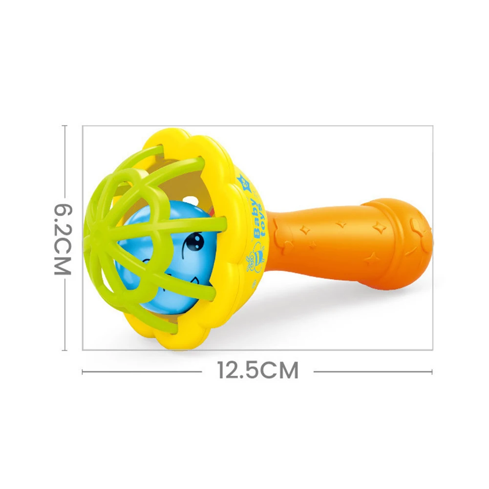 

Handheld Cartoon Soft Baby Rattle Hand Bell Educational Teething Musical Toy New