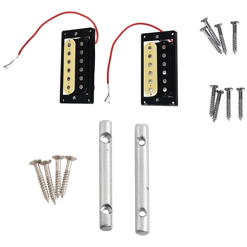 

Высокое качество 1 пара Зебра перед хамбакер двойная катушка звукосниматели Электрогитары & 2 шт. Электрогитары фиксатор струн для гитары ба...