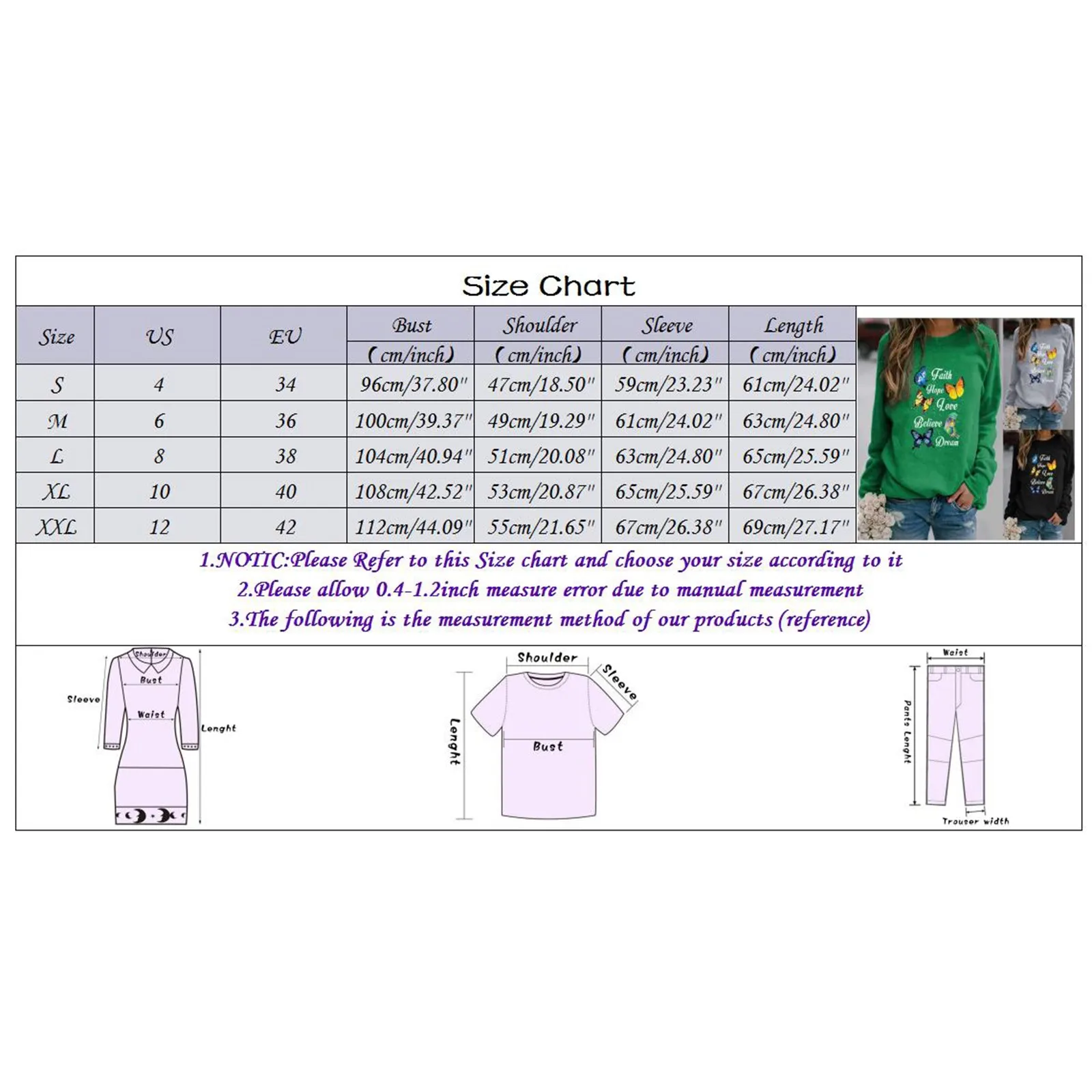 

2021 Fashion Women's Oversize Sweatshirt O-neck Letter Butterfly Print Long-sleeved Casual Pullover Top Stradivarius Clothing#30