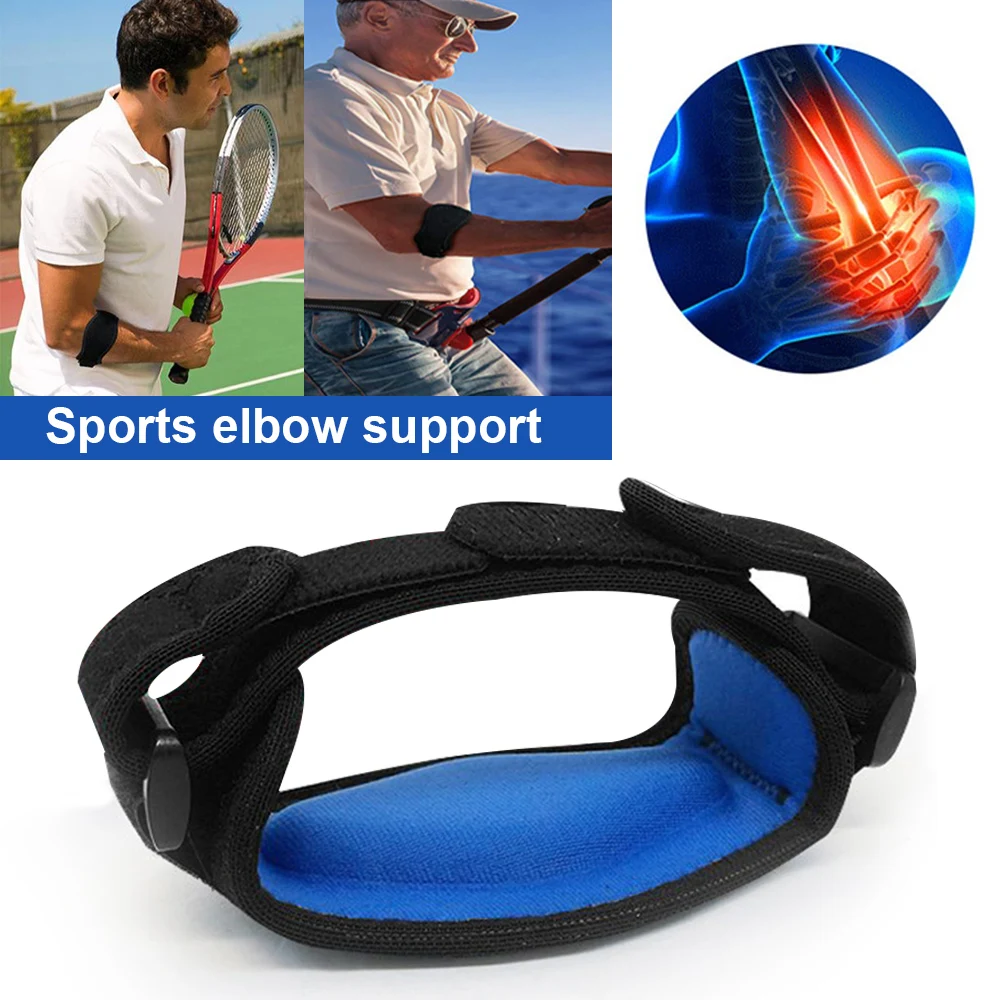 

Aptoco Sports Safety Nylon Elastic Elbow Brace Sleeve Basketball Shooting Pads for Tennis Absorb Sweat Lateral Pain Protection