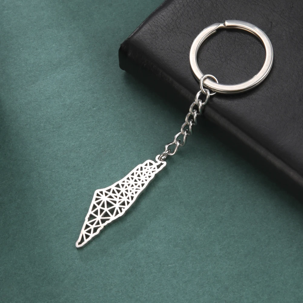 LIKGREAT брелок для ключей в виде карты мужчин и женщин из нержавеющей стали