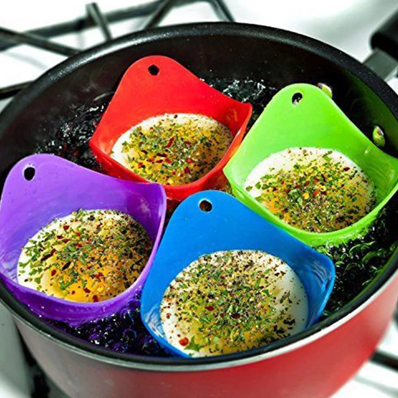 

5pcs Silicone Egg Poacher Poaching Pods Pan Mould Kitchen Cooking Tool Accessory Cocina Gadget Accesorios