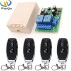 Универсальный беспроводной пульт дистанционного управления, 433 МГц, В переменного тока, 2 канала, релейный приемник и передатчик для универсального управления воротами и гаражными дверями