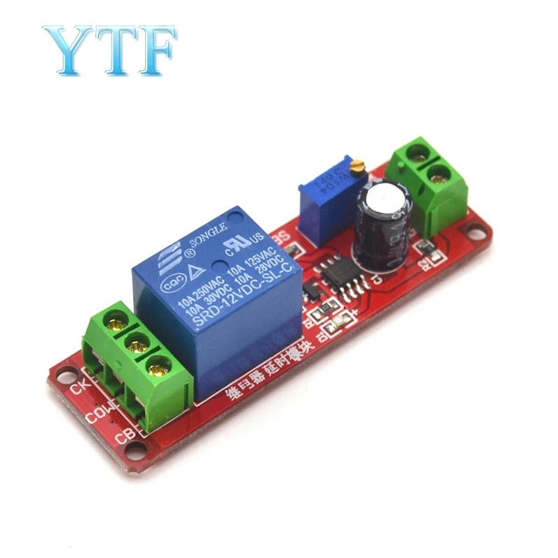 

NE555 Delay Module Monostable Switch Delay on-off Switch 12V Automotive Electrical Delay For