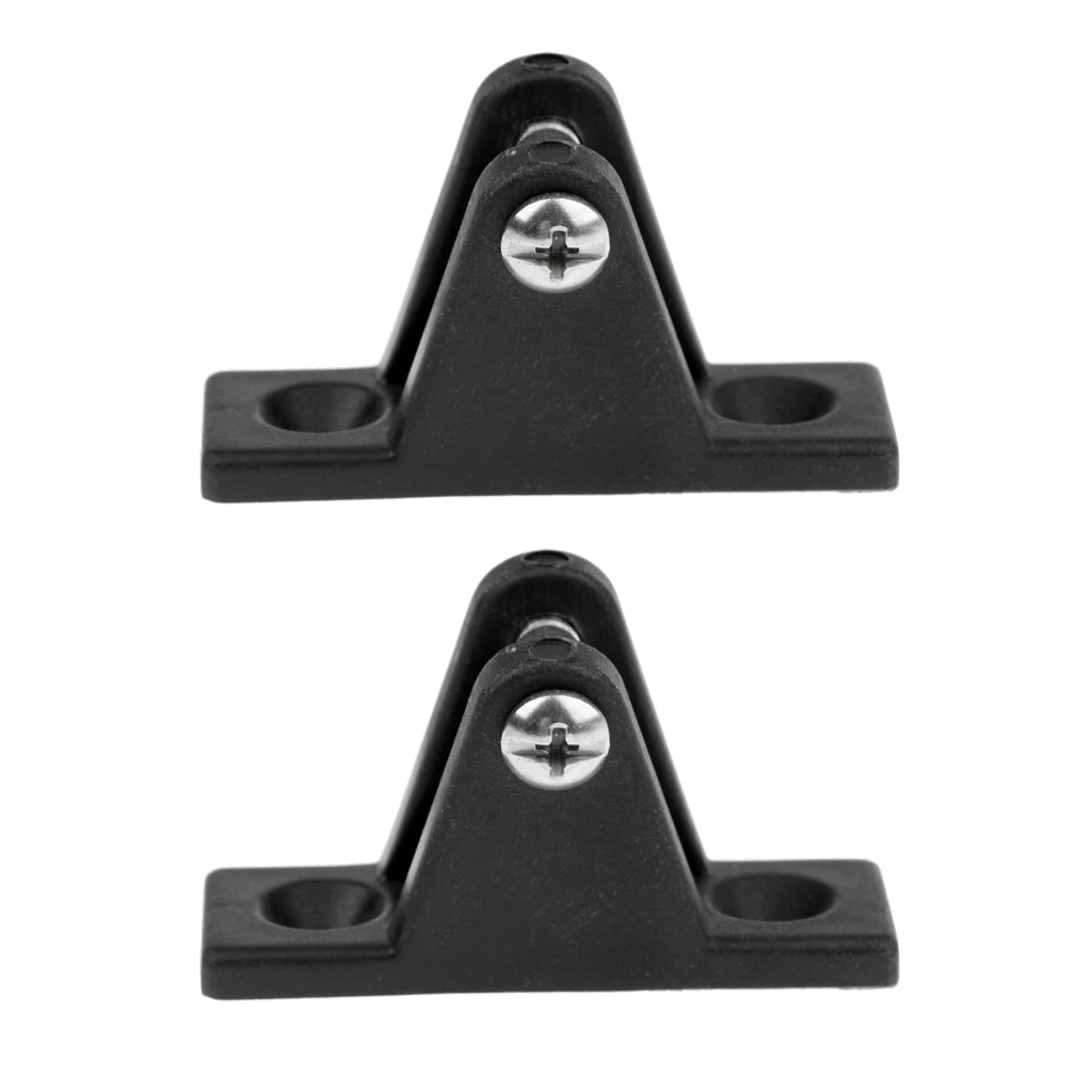 

Bimini Boat Kayak Angled Deck Hinge Mount Nylon Fitting Hardware with Bolt For Marine Rowing Boats Fishing Kayak Canoe Boat
