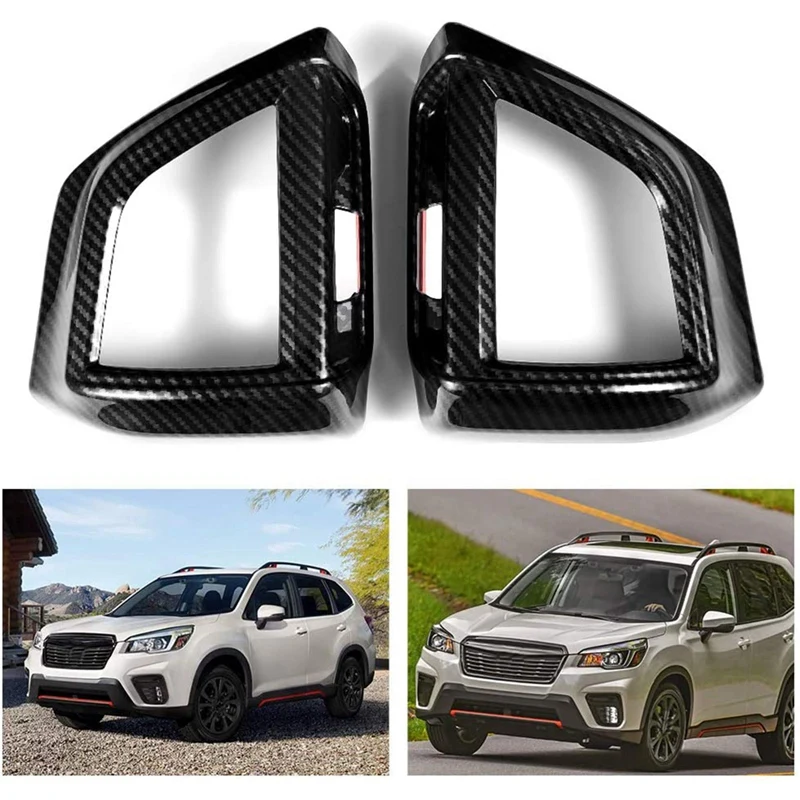 

ABS Carbon Inside Center Air Conditioning Outlet Vent Decoration Cover Trim for Subaru Forester 2019 Auto Accessories