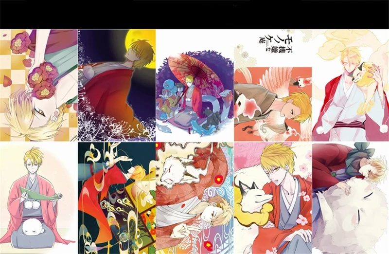 Аниме хижина монстра меланхоли Мультяшные наклейки постер открытка реквизит для