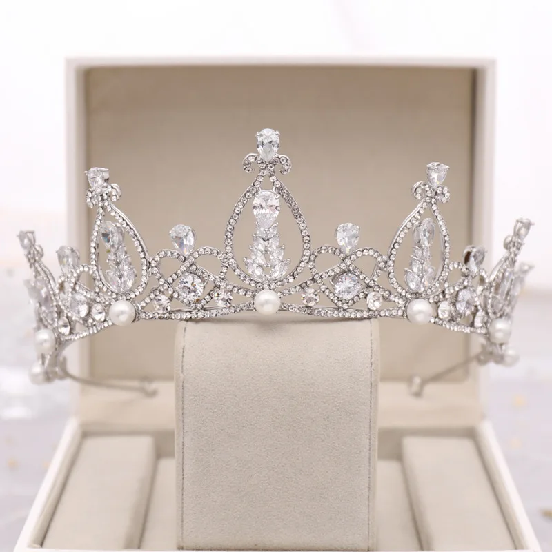 Fashion Bridal Crown Luxury Zircon Handmade Shiny Tiaras Weeding Hairband Women Hair Jewelry Accessories VL | Украшения и