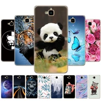 for honor 4c pro case cover for huawei y6 pro 2015 case soft silicon back tit l01 tit tl00 phone panda tiger cat