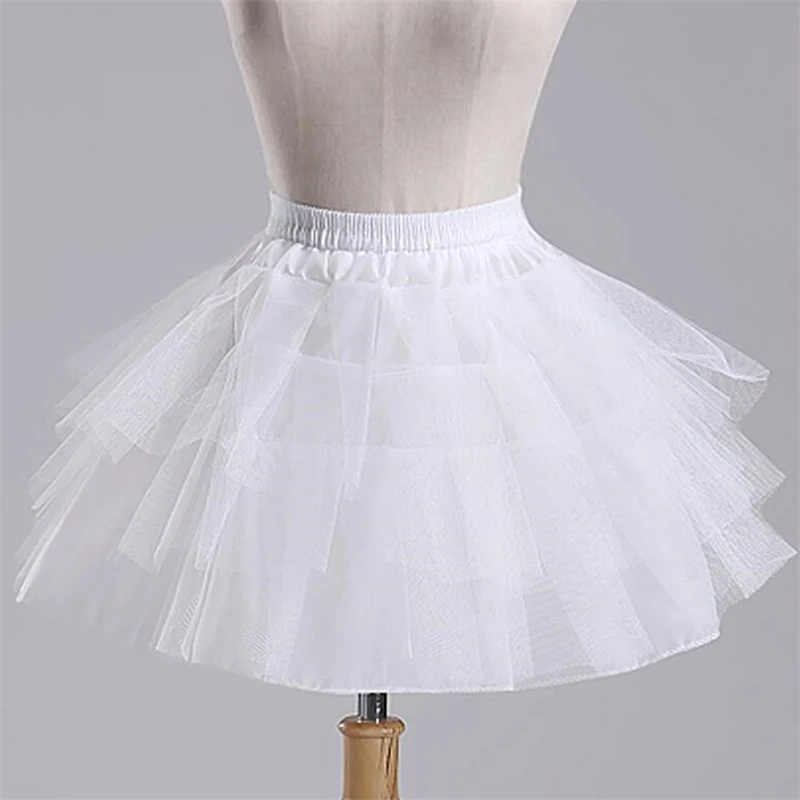 

Ball Gown Kids Child Short Petticoat For Flower Girl Wedding Accessories Lolita Skirt Underskirt Crinoline Vestido De Novia