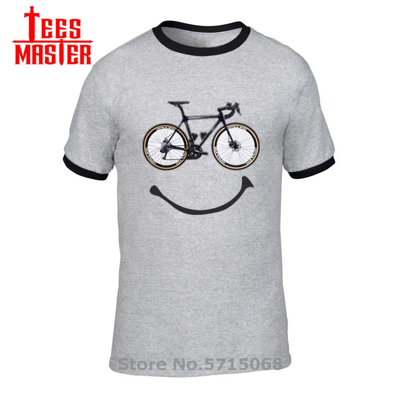 Крутая забавная футболка с логотипом горного велосипеда Мужская хлопковая