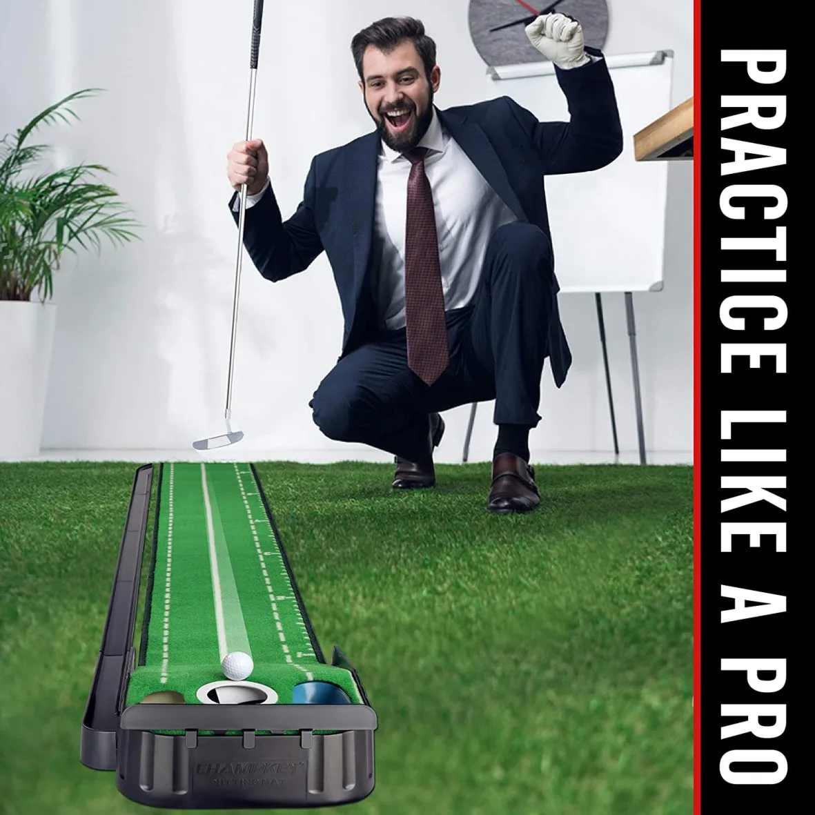 Ковер в стиле гольф толстый Гладкий Тренировочный Коврик для помещений домашний