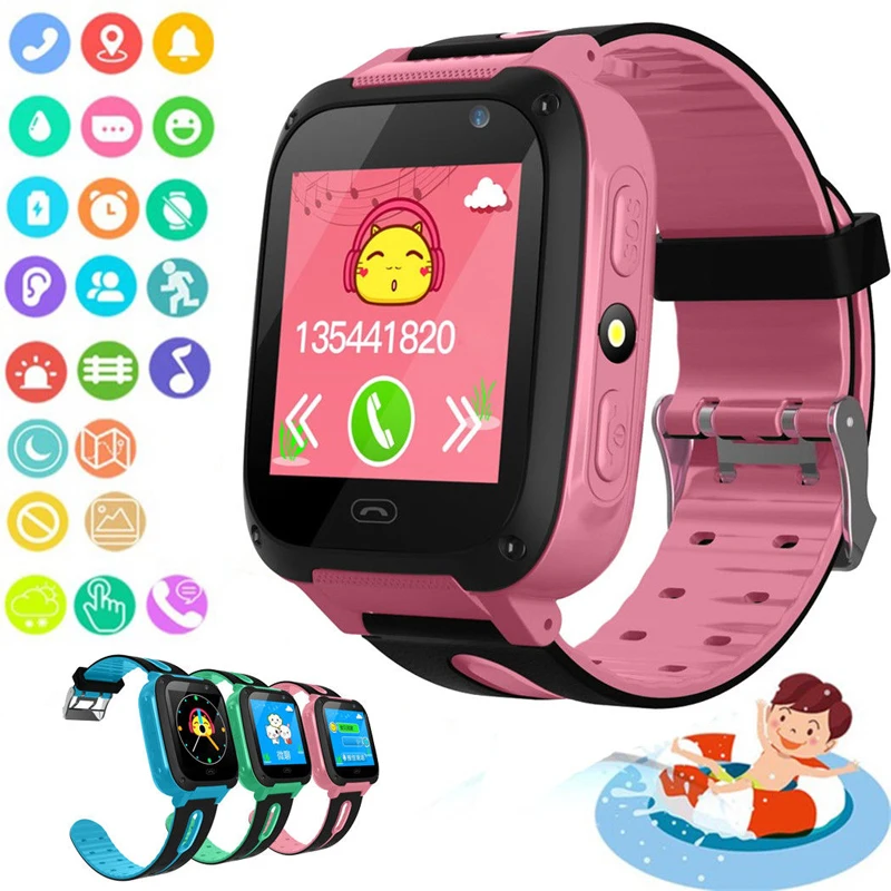 

2021 New Smart watch Kid SmartWatches GPS Baby Watch for Children SOS Call Location Finder Locator Tracker Anti Lost Monitor