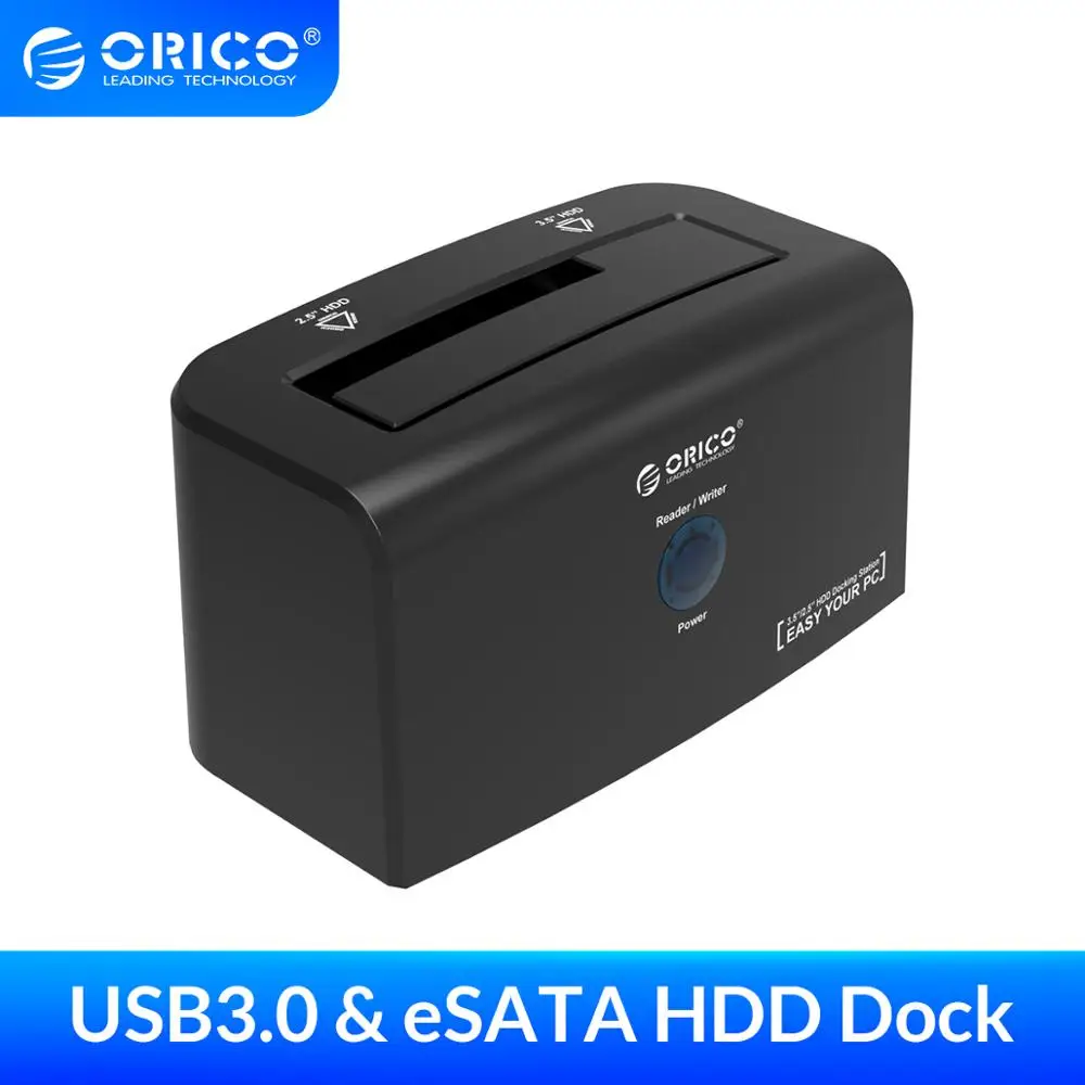 Док станция ORICO 2 5 &quot3 5&quot для HDD &quotи 3 Корпус жесткого диска eSATA с блоком питания WD