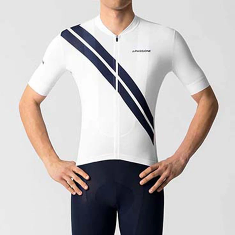 Мужская велосипедная Джерси с коротким рукавом летняя дышащая одежда для езды на