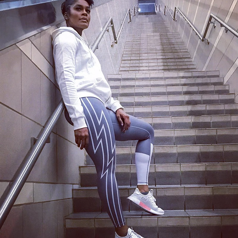 Hamidou новые модные уличные штаны для бега с забавным принтом молнии Леггинсы йоги