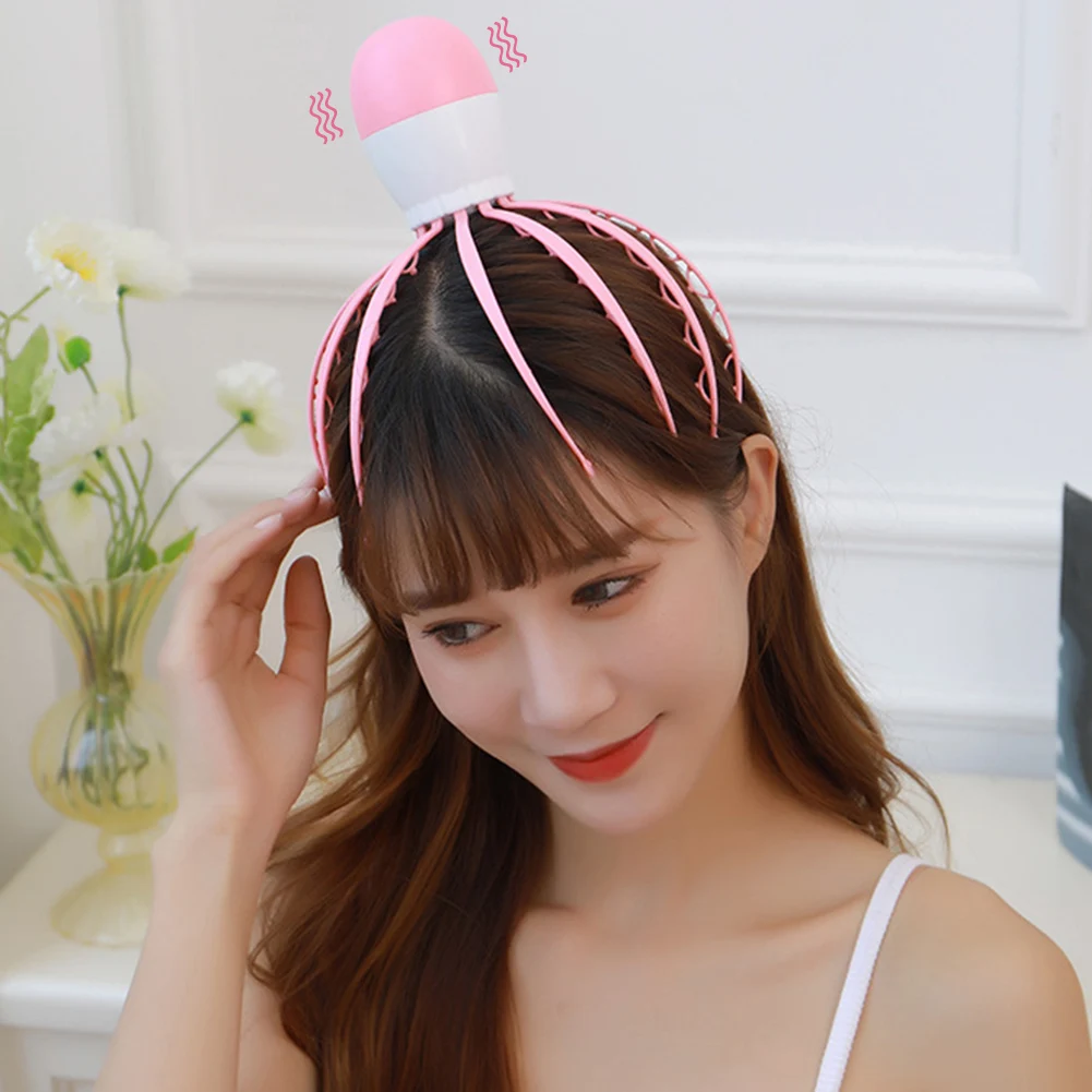 

Portable Electric Scalp Head Massager 12 Detachable Claws 84 Independent Nodes Octopus Massager Stress Relieve Deep Relaxation
