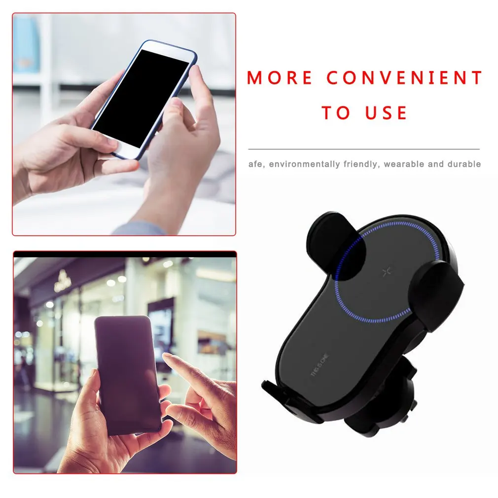 

Intelligent Induction Car Wireless Fast Charging Bracket 15W Car Wireless Charger Mobile Phone Charging Holder Stand