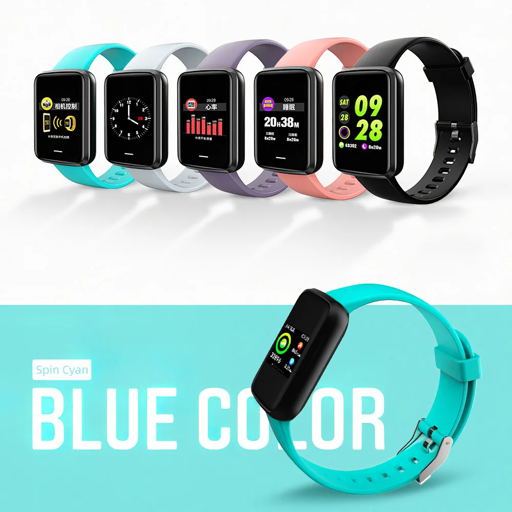 Цветные умные часы с Bluetooth для женщин и мужчин браслет монитором сердечного ритма