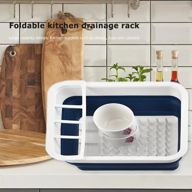 Складная стойка для посуды сушилка чашек органайзер сухой коробка хранения
