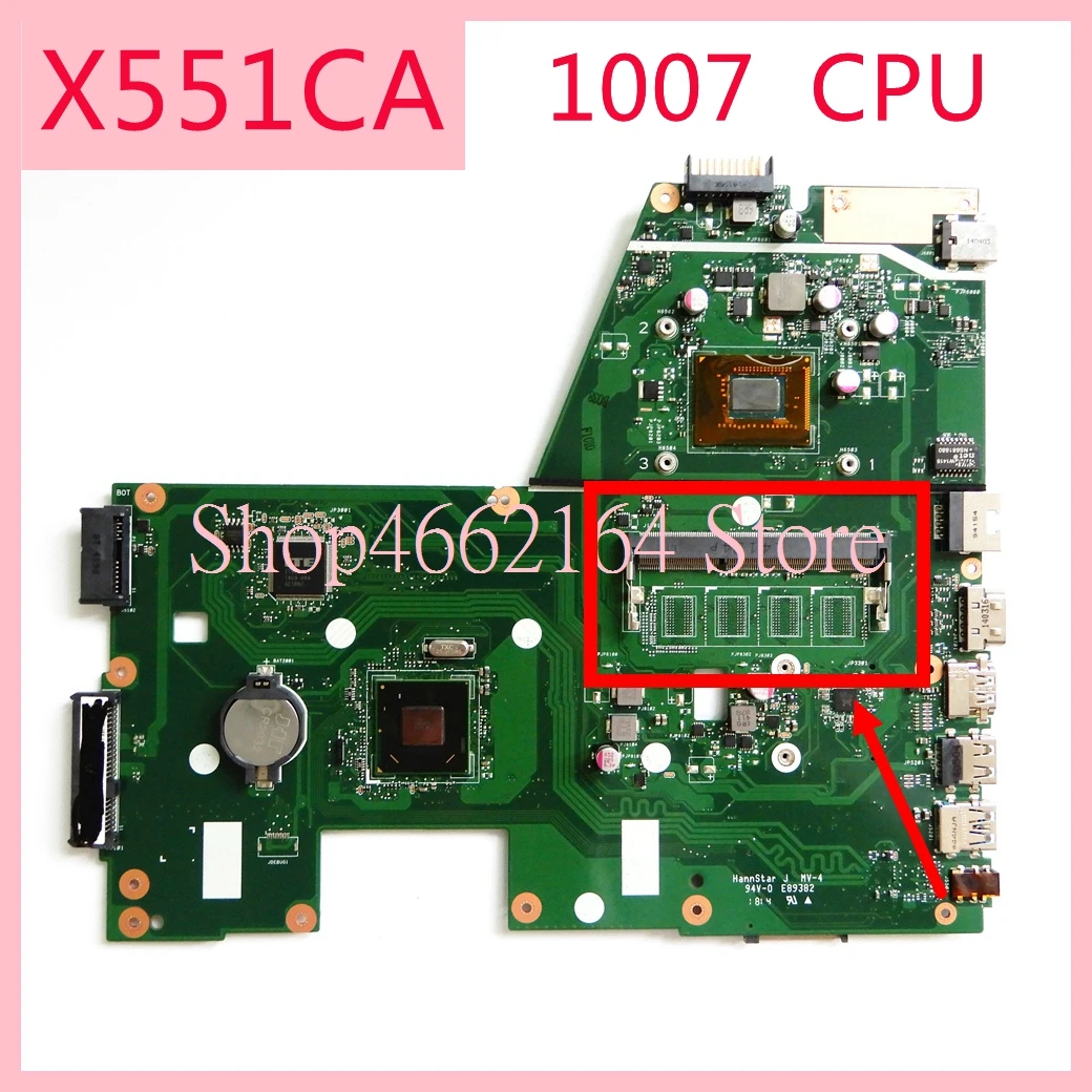 Материнская плата X551CA для ноутбука с процессором 1007 модель REV 2 ASUS X551C X551